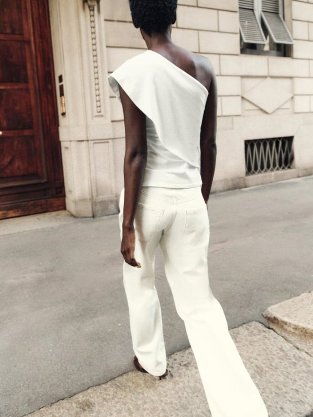 ZARA ASYMMETRIC INTERLOCK TOP - Picture 4 of 5